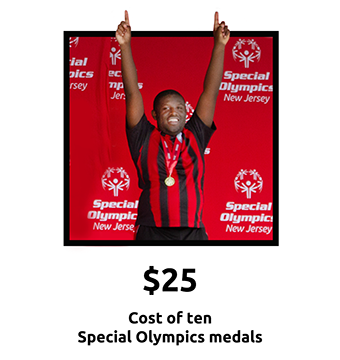 $25 - Cost of ten Special Olympics medals