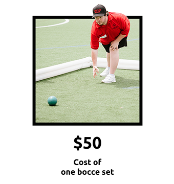 $50 - Cost of one bocce set